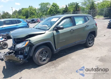 2021 Jeep Compass Sport 4X4 z USA, uszkodzony, nr VIN 3C4NJDAB6MT591308